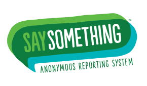 logo of "Say Something" Anonymous Reporting System